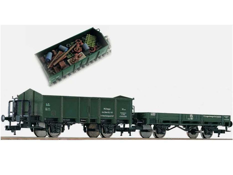 Набір вагонів 2 шт. Fleischmann 591002. Залізниця Пико. Piko НО 1:87