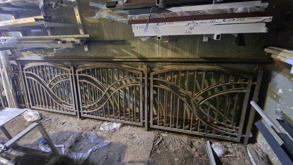 Balustrada stal ocynk + lakier czarna 11 mb