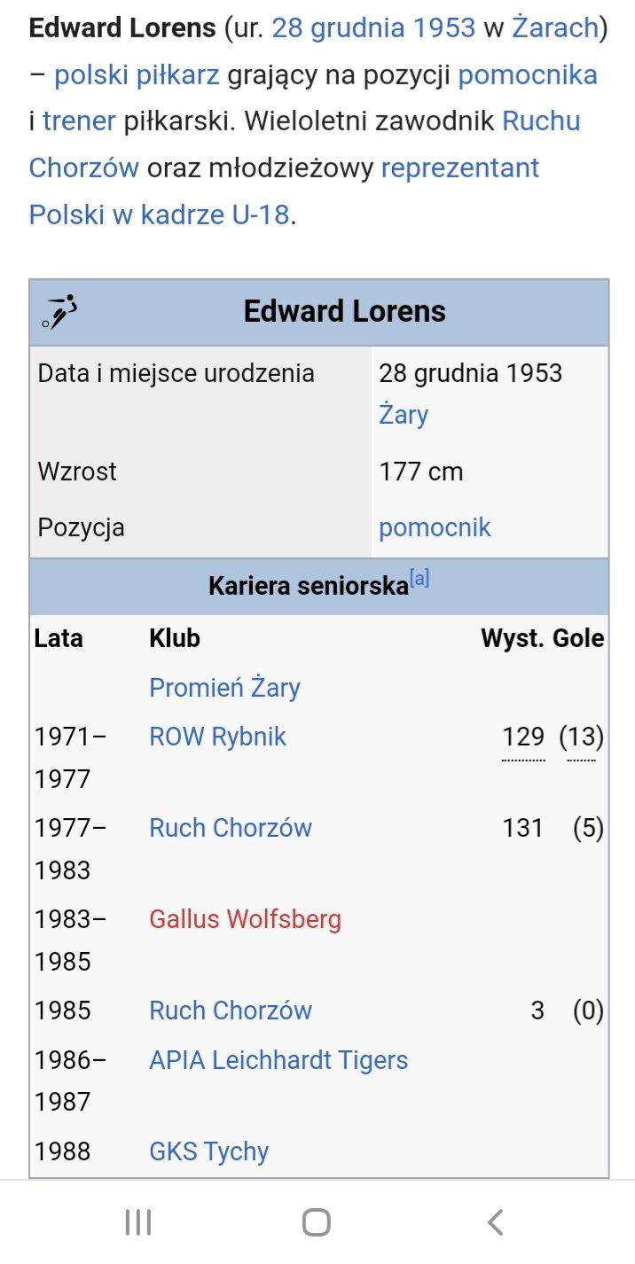 Edward Lotens Były Polski piłkarz oraz trener Pogoni Szczecin
