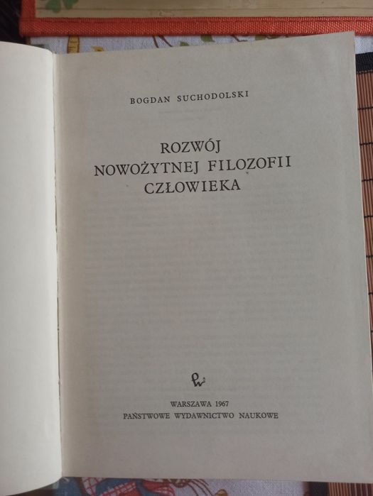 Suchodolski Rozwój nowożytnej filozofii człowieka
