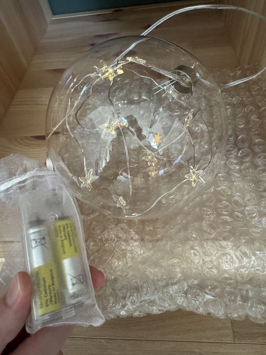 Bombki szklane led gwizda i kula