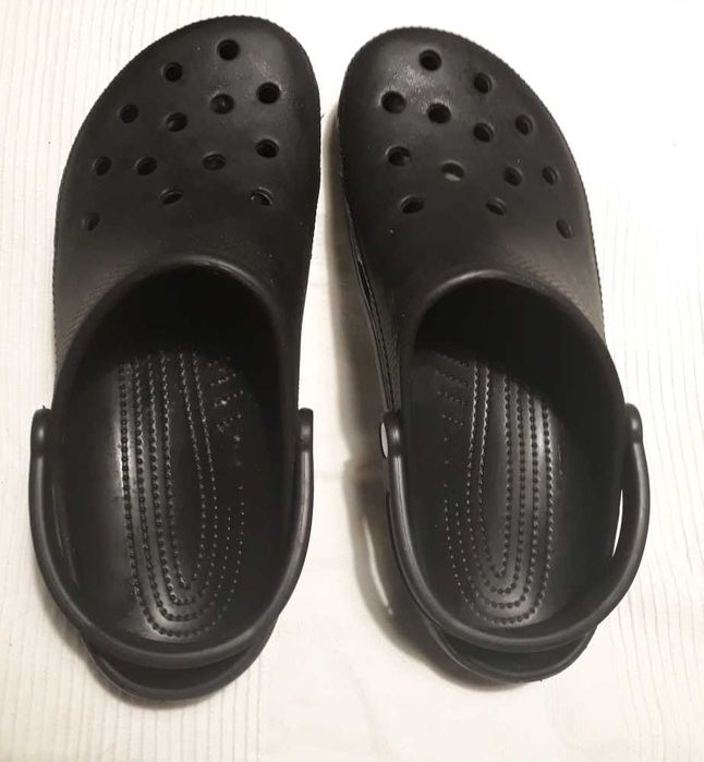 Crocsy męskie czarne rozm 44/45 - 28/29 cm jak NOWE