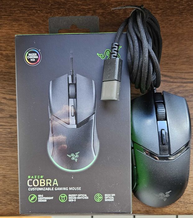 Mysz Przewodowa Gamingowa Razer Cobra Gwarancja do 28.07.2025