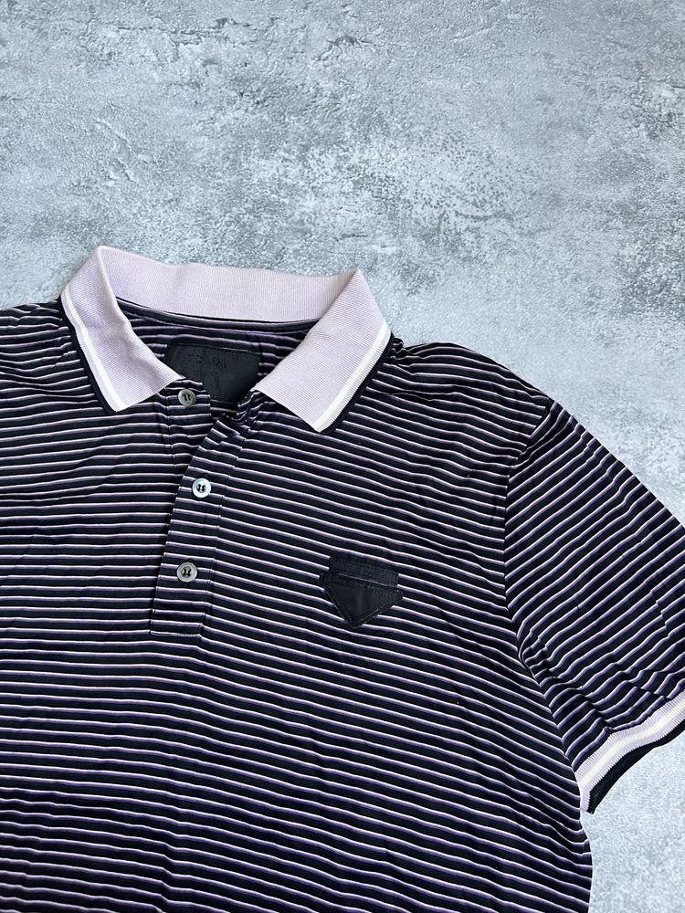 Футболка поло prada milano neylon t shirt polo