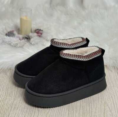 Уггі дутики напів чоботи унісекс чорні та хакі 36-41рр.