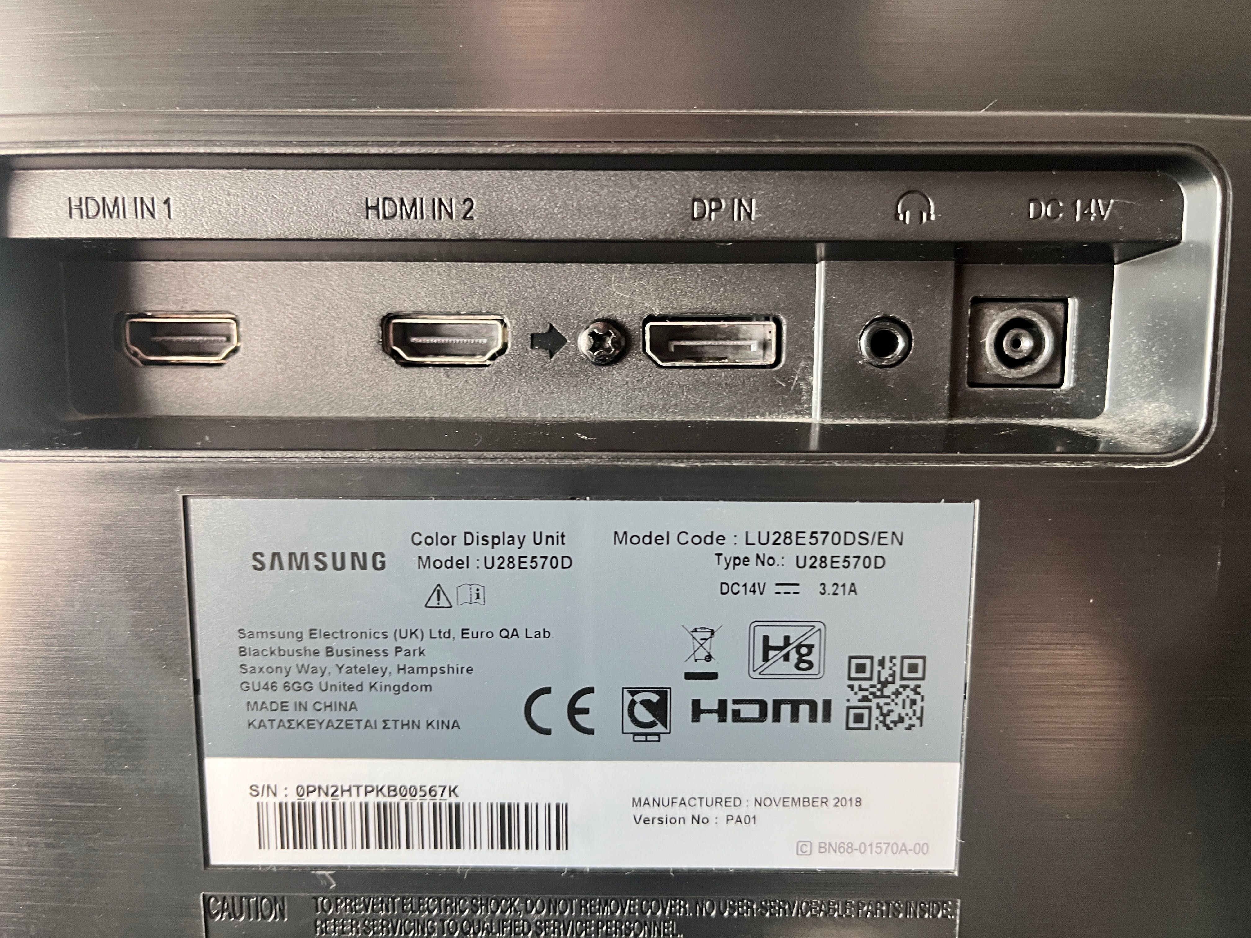 Monitor Samsung  4K ultra HD