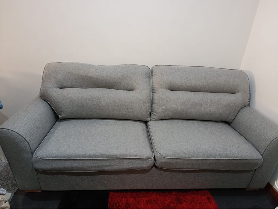 sofa 2 lugares cinzento