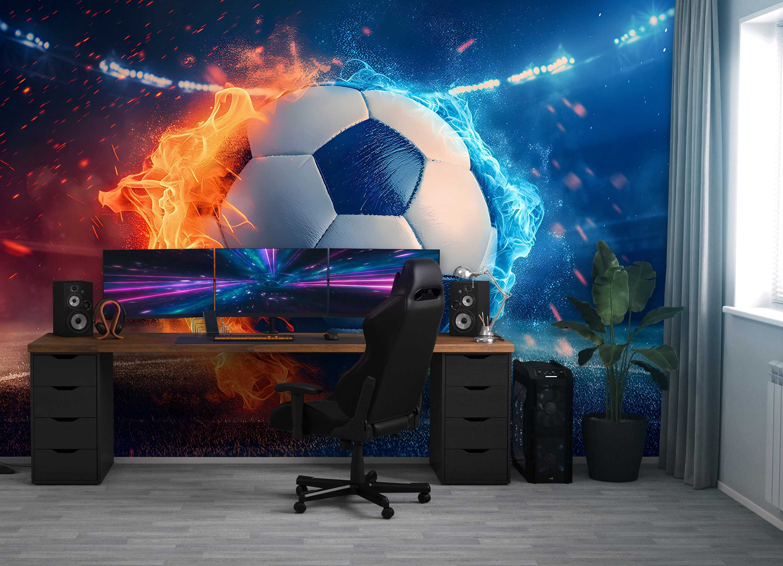 Fototapeta Piłka Nożna Sport Młodzieżowa Twój Rozmiar 3D + KLEJ