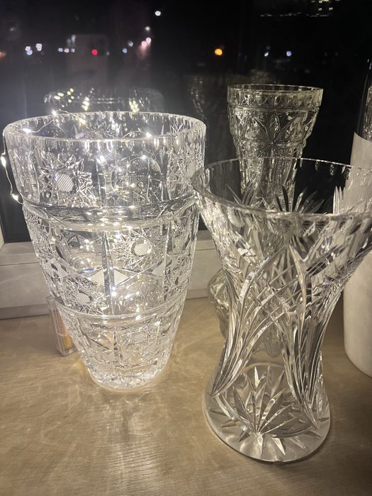 Kryształy z PRL-u duża kolekcja zestawy