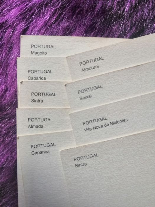 Conjunto de 9 Postais