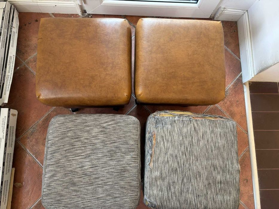 Pufy do siedzenia 4 sztuki