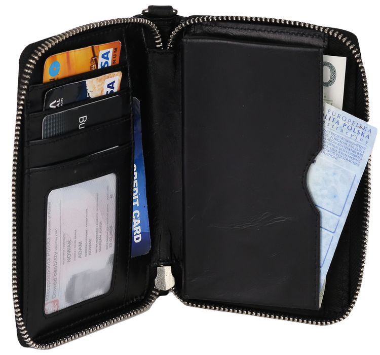 etui-portfel na karty ze skóry naturalnej
