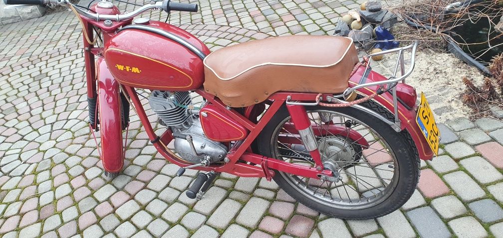 Motocykl WFM M06 123 cm z 1964r. sprawny jeżdżący