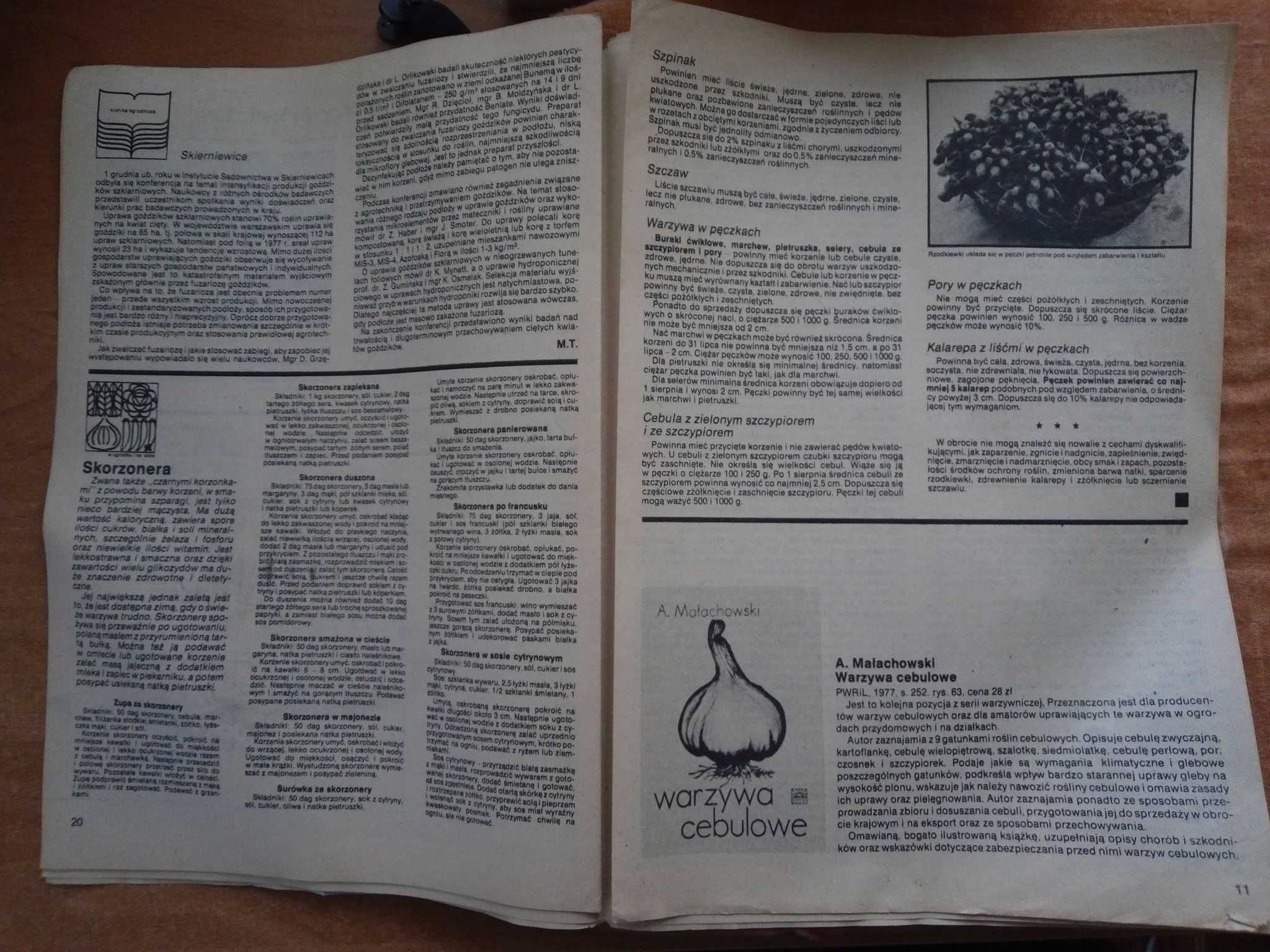 Owoce warzywa kwiaty dwutygodnik 5 1978 ogrodniczy gazeta czasopismo