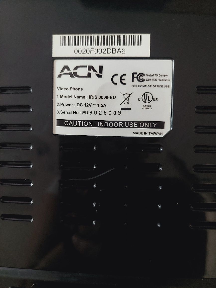 Telefon stacjonarny acn z wideo kamera