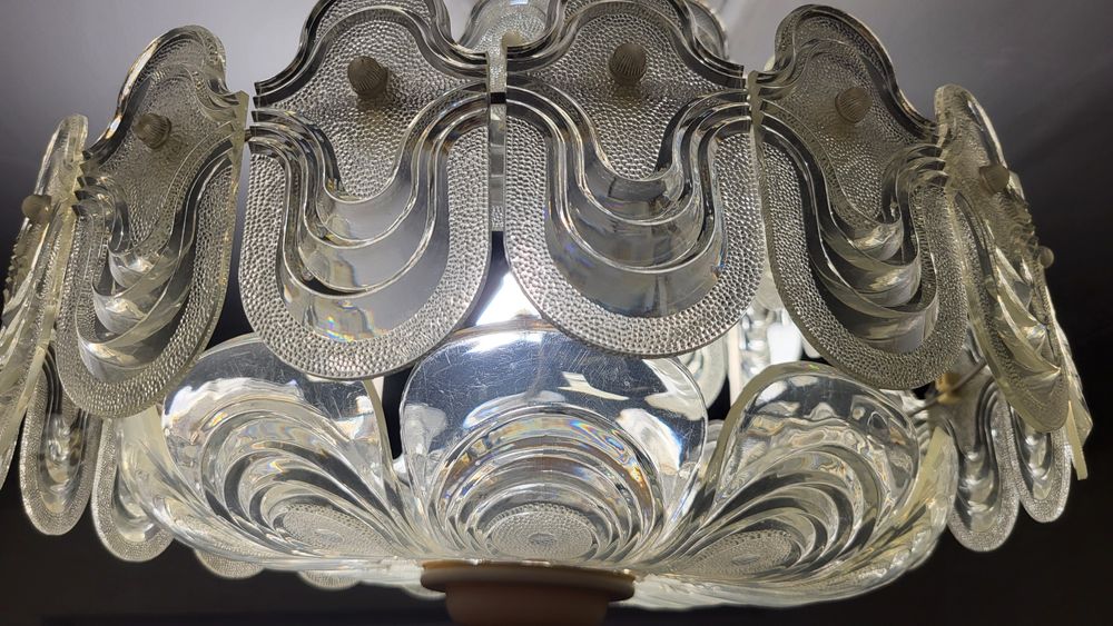 Люстра под хрусталь (пластик) времен СССР