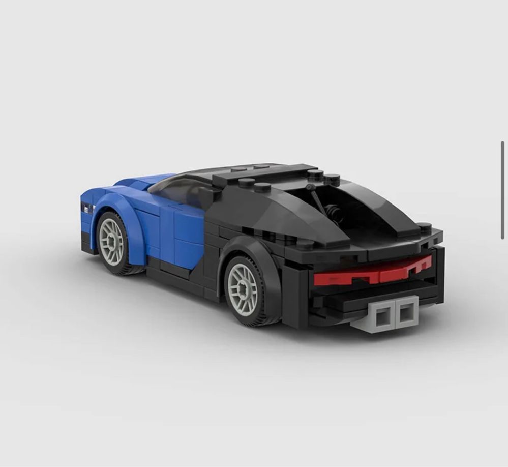 Auto autko samochód model z klocków na wzór LEGO Bugatti Chiron