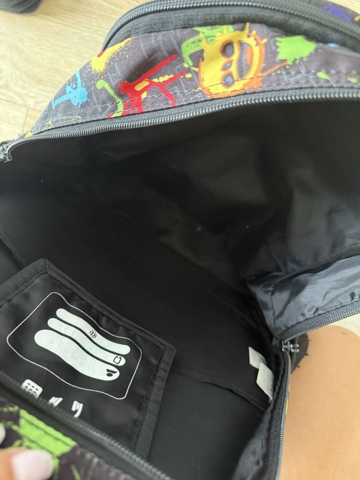 Plecak do szkoly mlodziezowy  emoji czarny st majewski