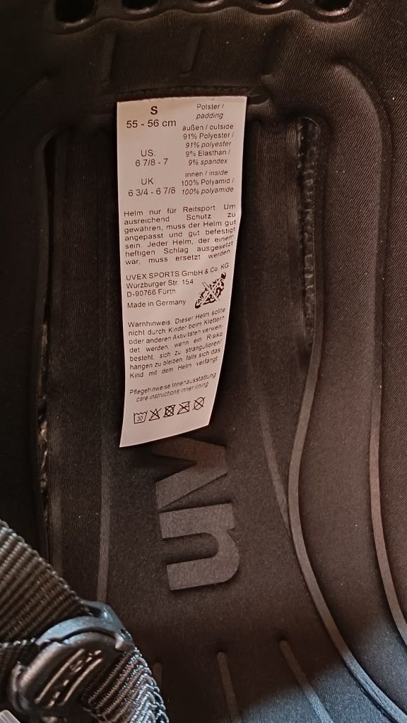 uvex elexxion pro kask jeździecki dla kobiet i mężczyzn Rozm.55-56