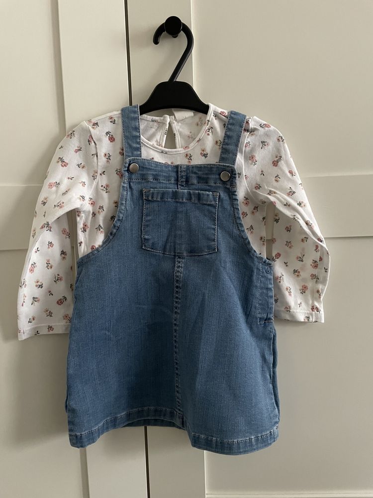 Komplet bluzka sukienka h&m 80