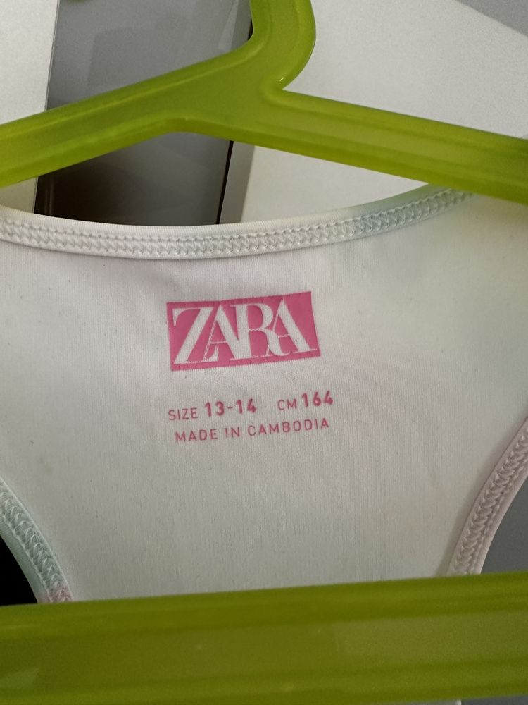 Komplet leginsy top Zara rozm. 164 cm