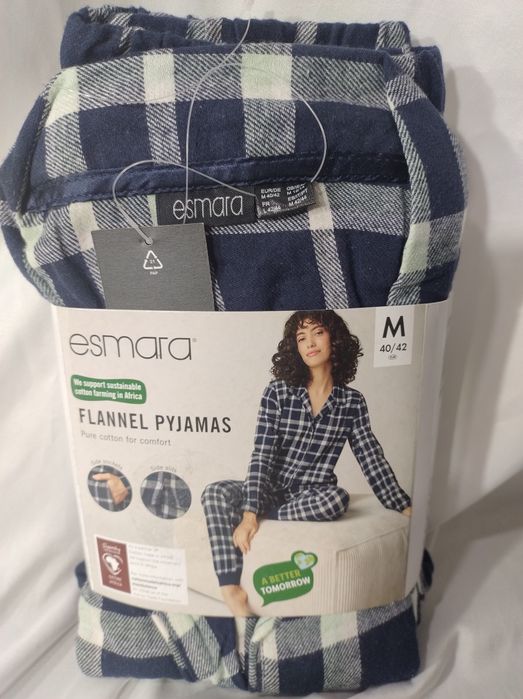 Piżama flanelowa damska M 40/42