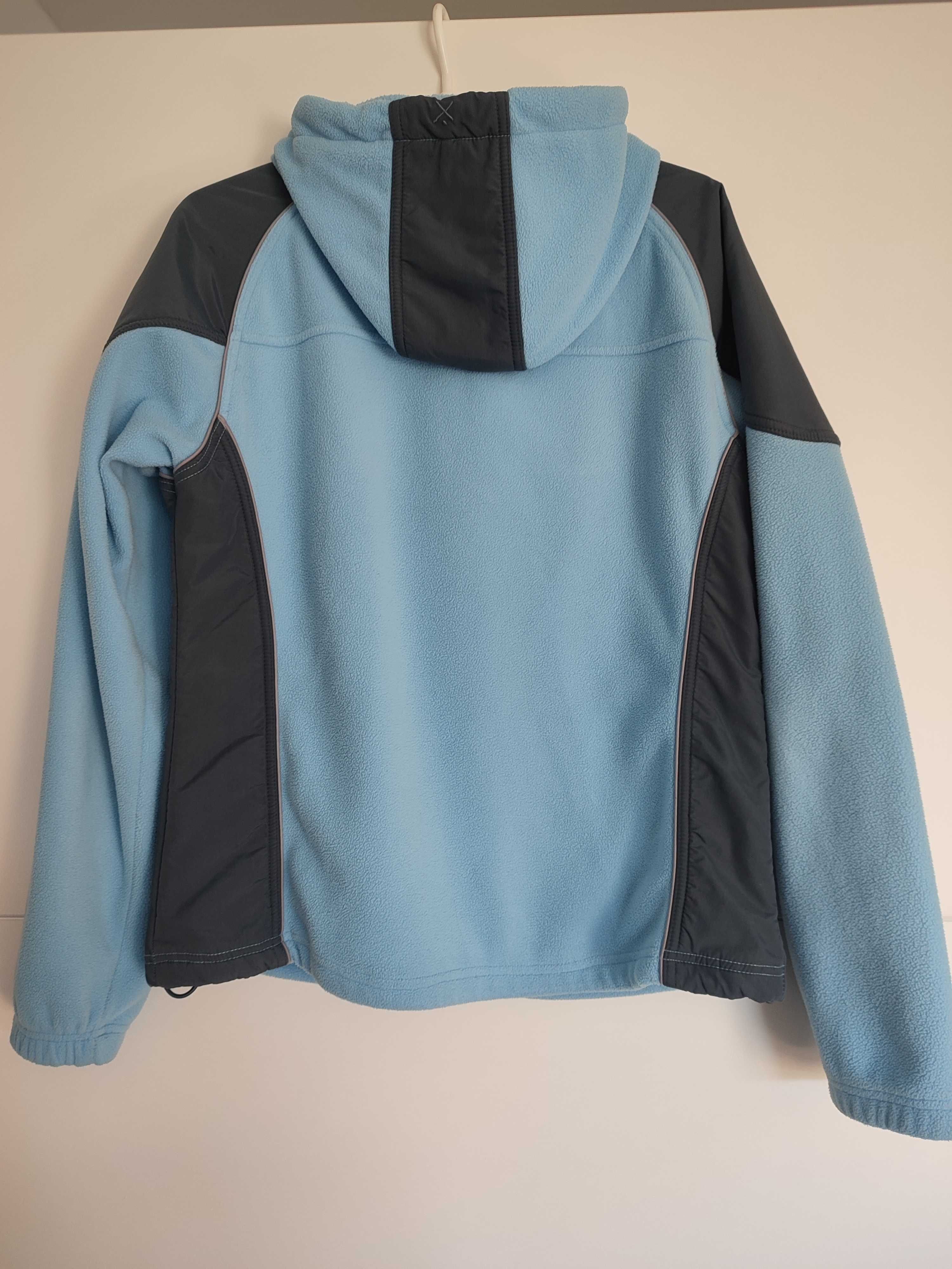 Bluza kaptur polar niebiesko - szary Exlray roz M 38