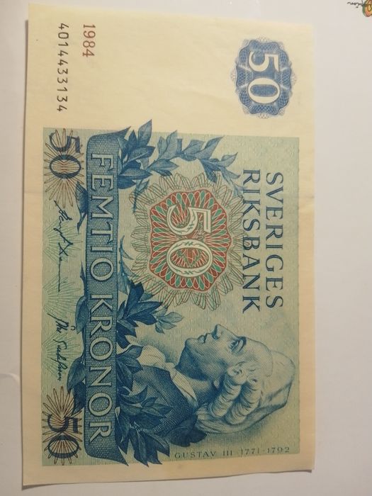 50 крон 1989 Швеція стан дуже добре