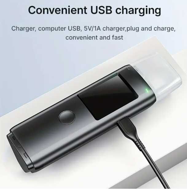 Професійний USB алкотестер з HD екраном — портативний, точний