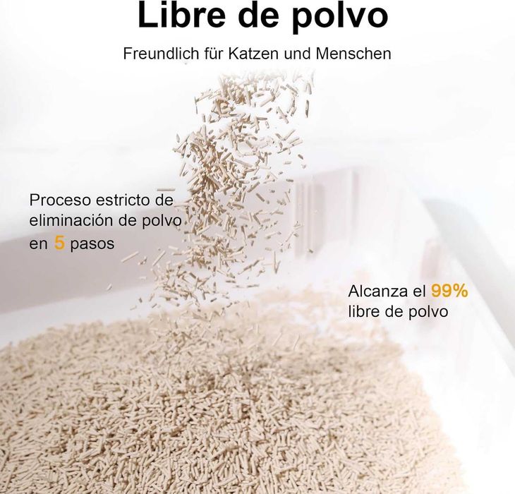 AREIA DE TOFU, aglomerante para gatos, pode ser descartado na sanita