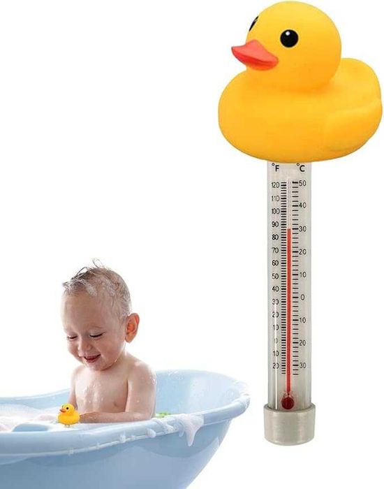 Termometr basenowy do basenu oczka jacuzzi pływająca kaczka 24cm