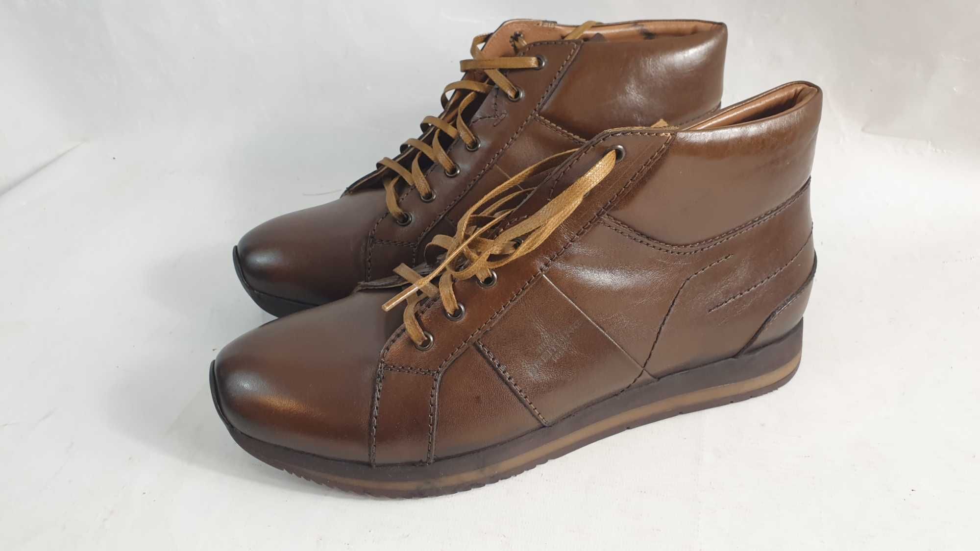 Thomas Breitling SKÓRZANE sneakersy męskie roz 43