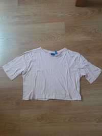 Koszulka T-shirt krótka Adidas blady róż L