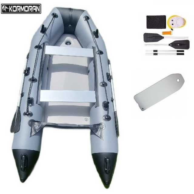 Ponton KORMORAN 330AD DARK GREY AirDeck ciemno szary/czarny