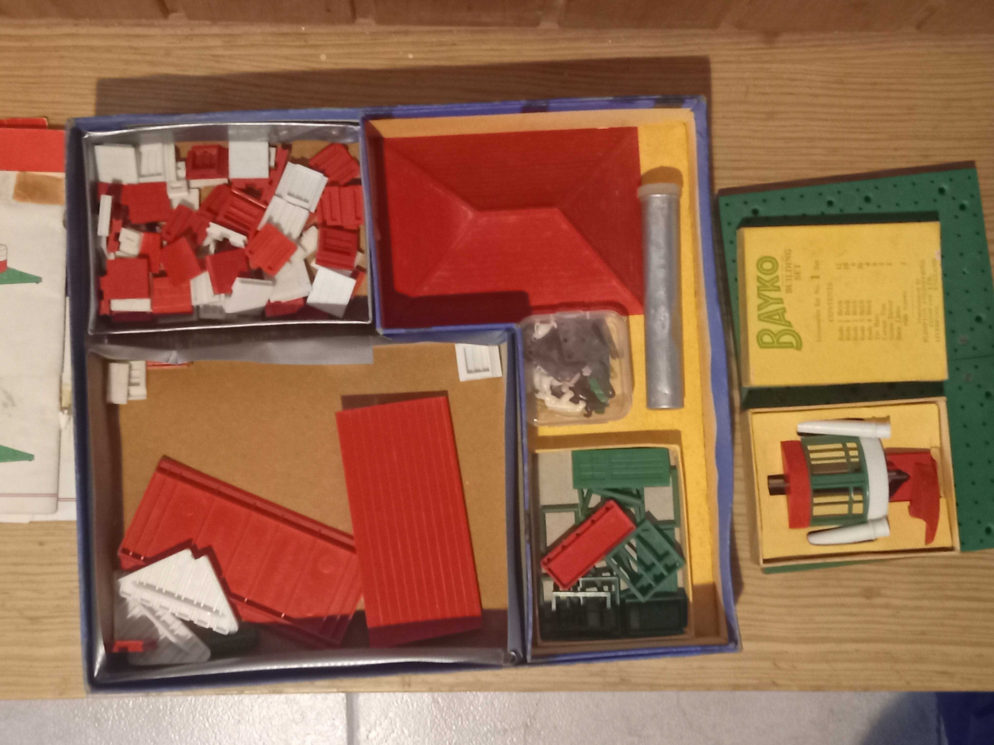 Brinquedo de construção vintage Bayko