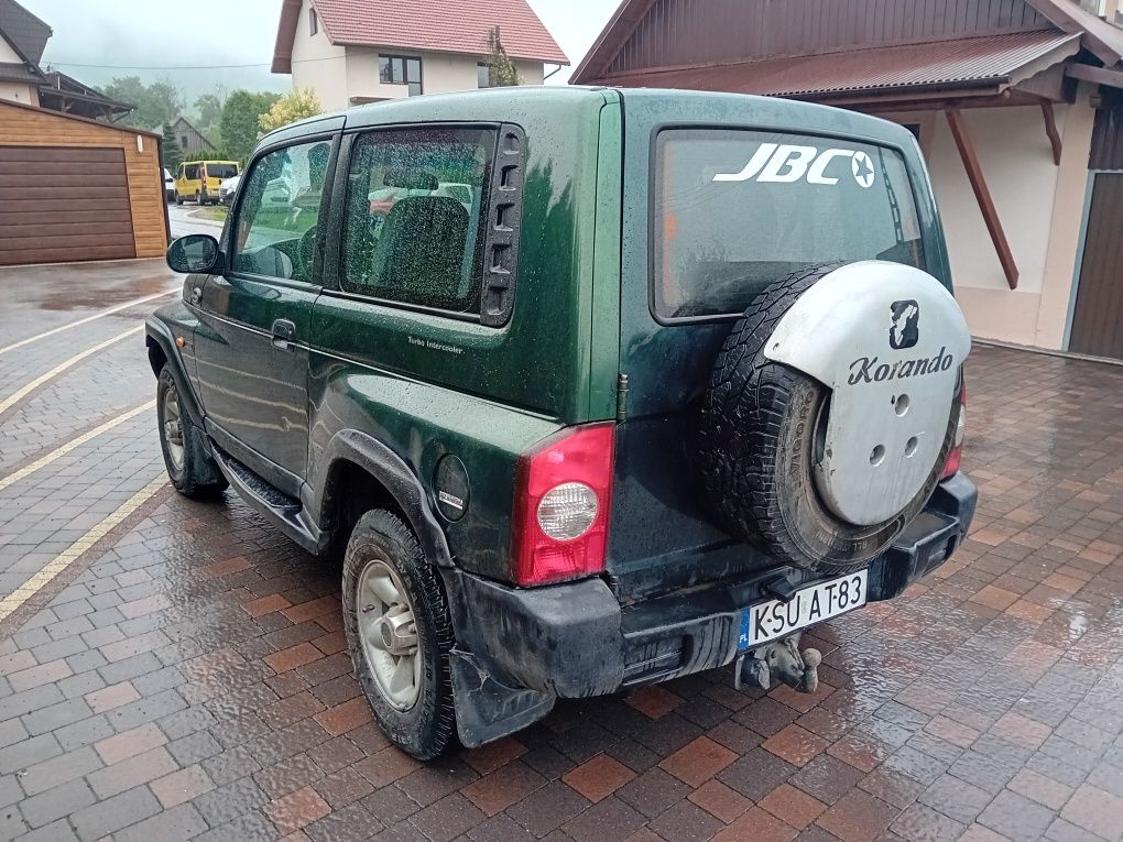Daewoo korando 2.9tdi 4x2 4x4 reduktor klima hak zdrowy 2002r