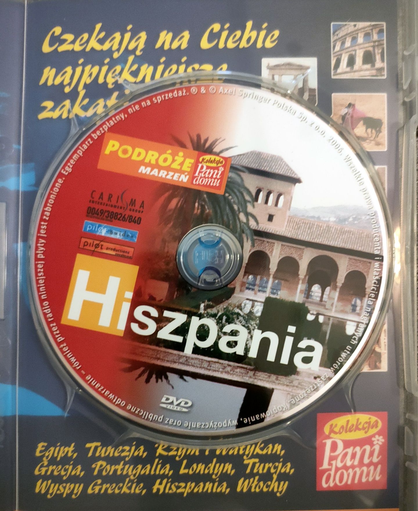 Włochy i Hiszpania filmy 2 płyty DVD