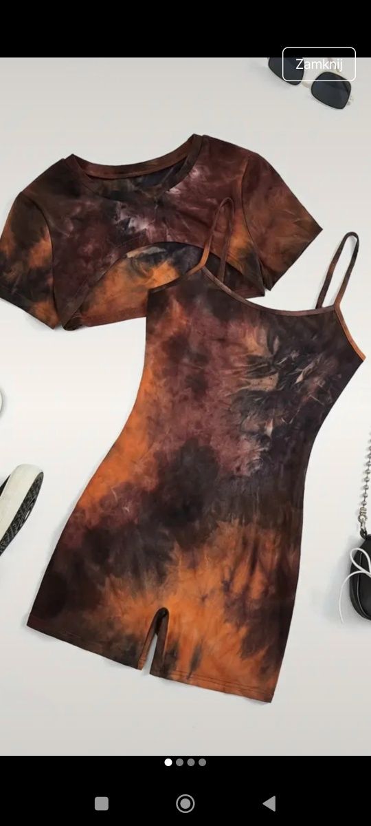 Kombinezon sportowy plus top