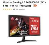 Ecrã gaming LG 24” 144hz