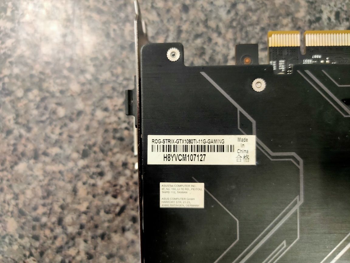 Топовая ASUS Strix 1080 Ti 11 Gb Любые тесты Магазин NEON