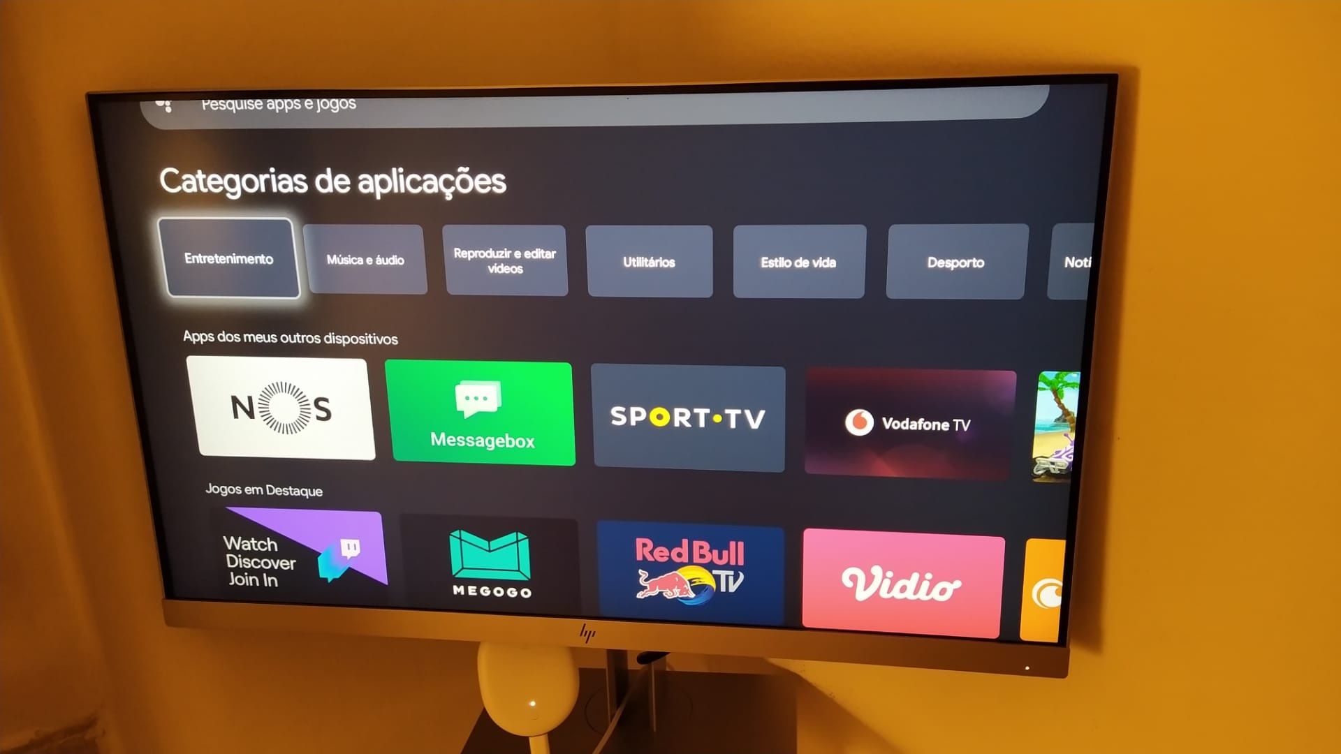 Google Chromecast branco HD, GOOGLE TV e APPs - NOVO NA CAIXA SELADA