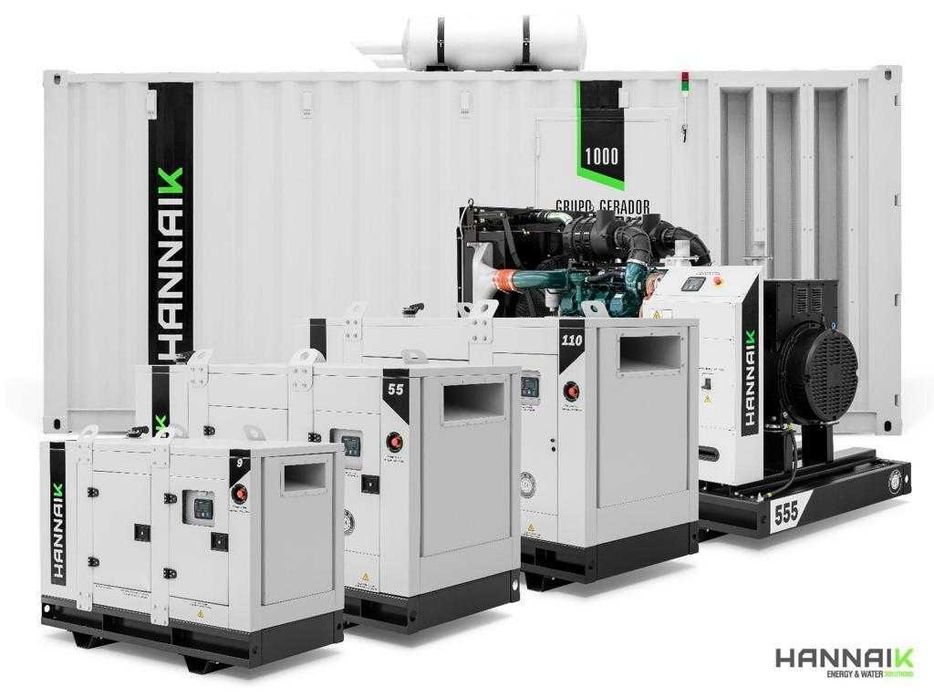 Gerador Hannaik Usado 277kVA Iveco (cursor) Insonorizado