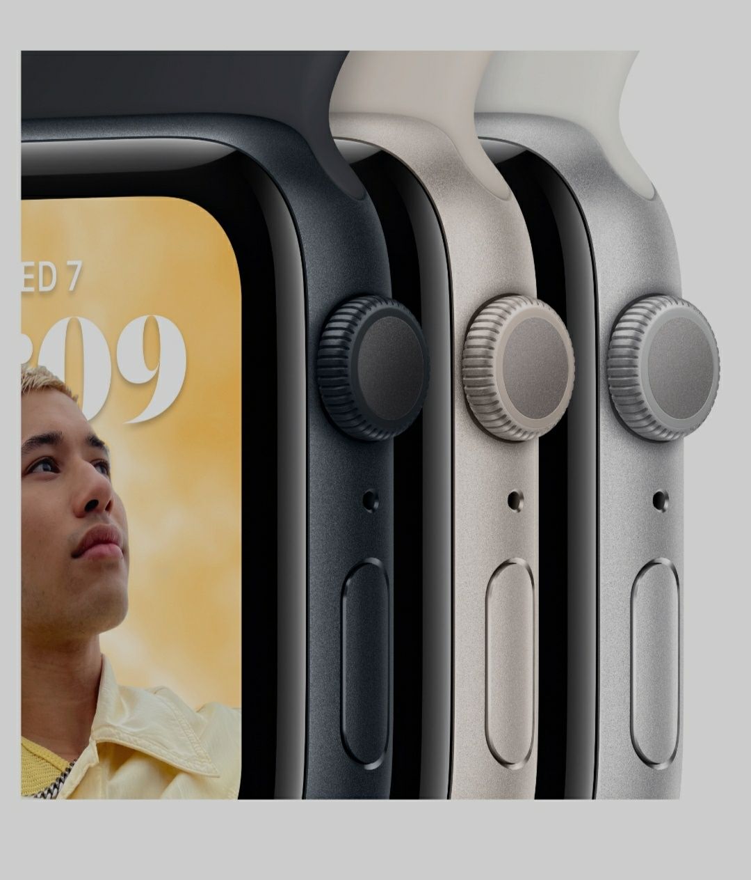 APPLE Watch SE 2gen GPS 40mm koperta z aluminium (księżycowa poświata)