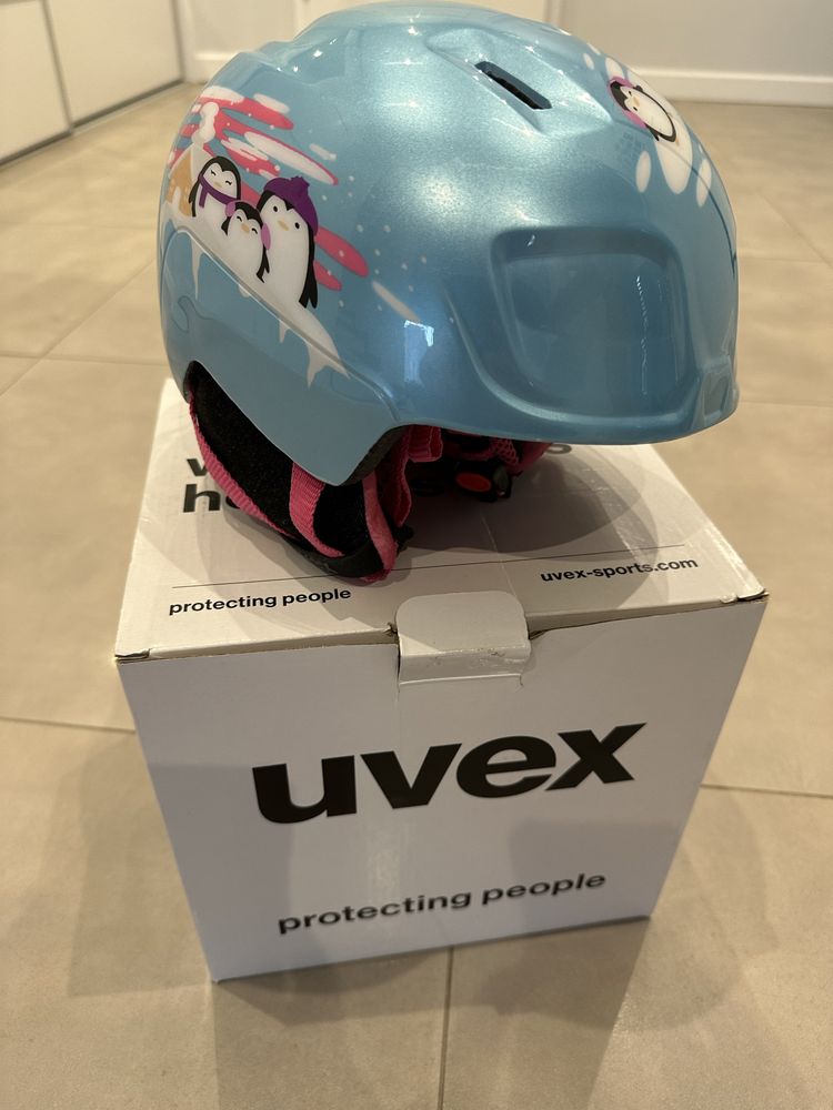 Kask narciarski Uvex Manic Mint Penguin.