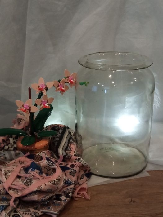 Duży szklany słój "Niemen"