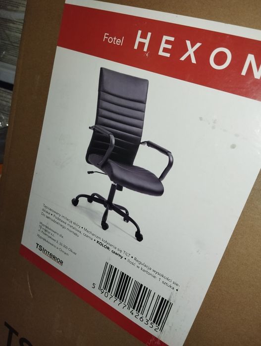 Krzesło biurowe skórzane