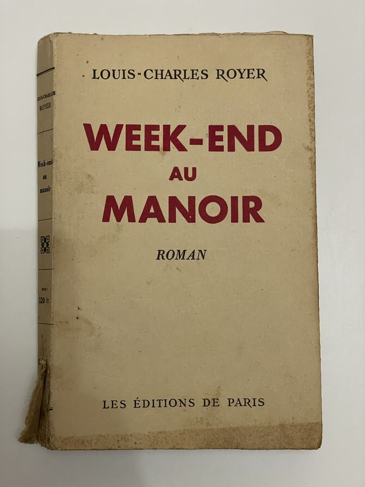 Livro Week-End Au Manoir - Louis-Charles Royer (Francês)