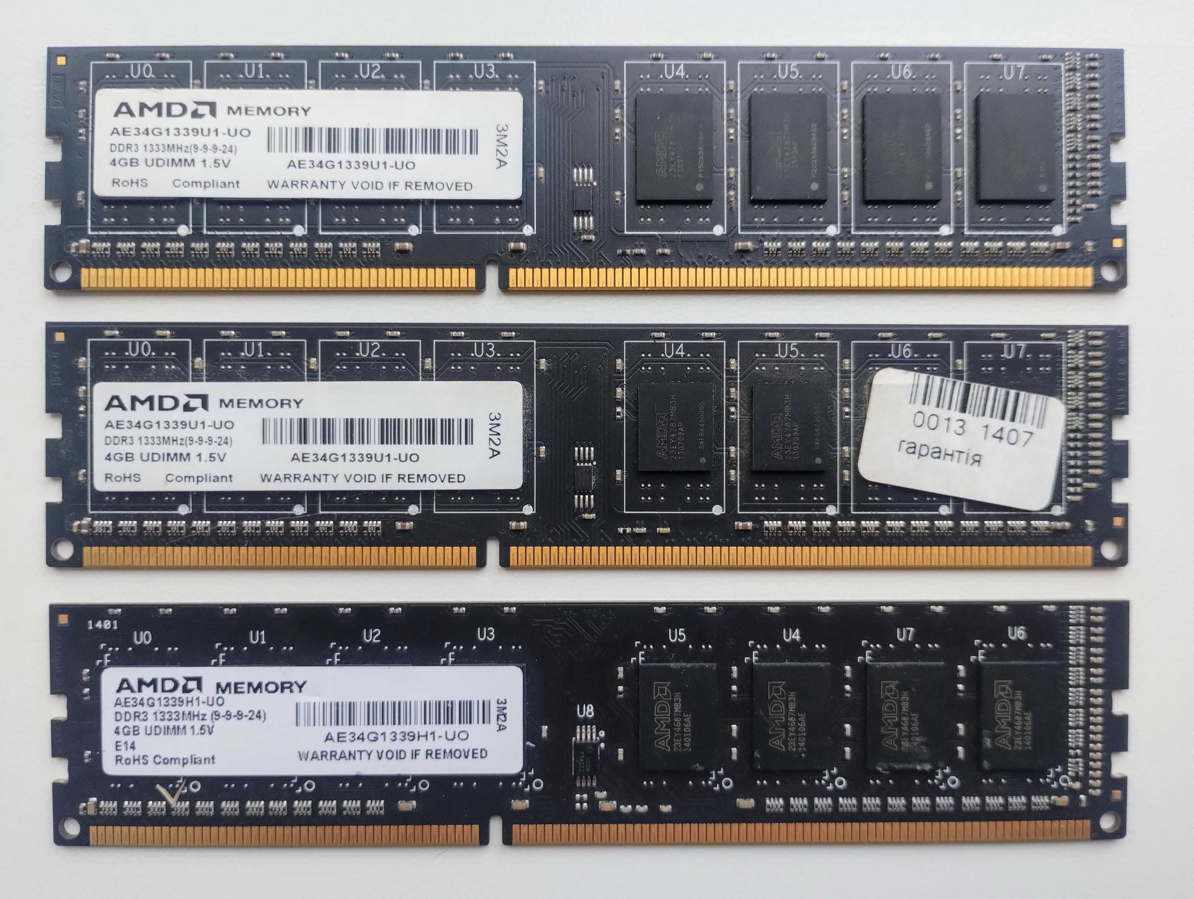 Оперативна пам'ять Kingston DDR3 8GB 1600MHz