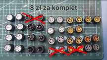 Kółka do custom Hot Wheels (8zl)