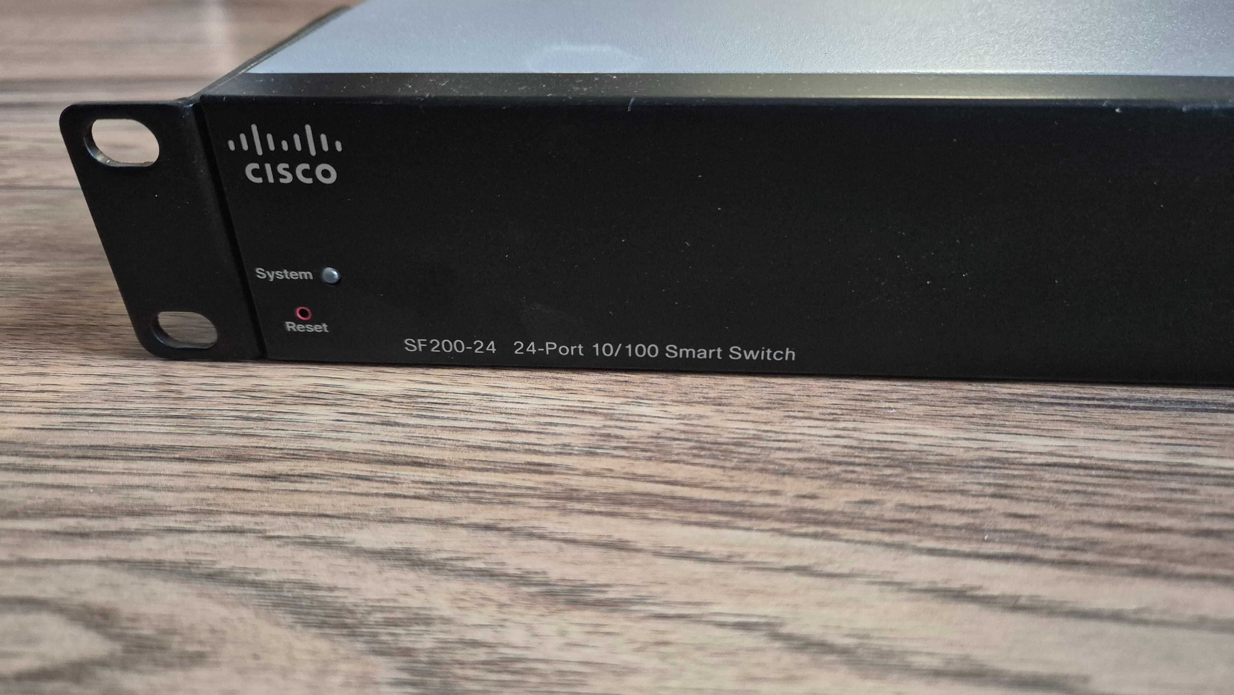 Cisco SF200-24 – 24-portowy Switch Fast Ethernet + 2x Combo Gigabit